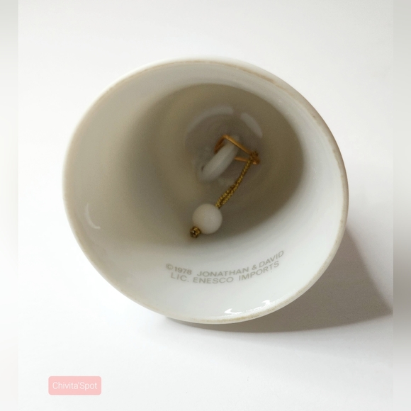 Vintage 1978 Enesco Jonathan & David Precious Moments "To Thee with Love" Bell - Picture 3 of 9